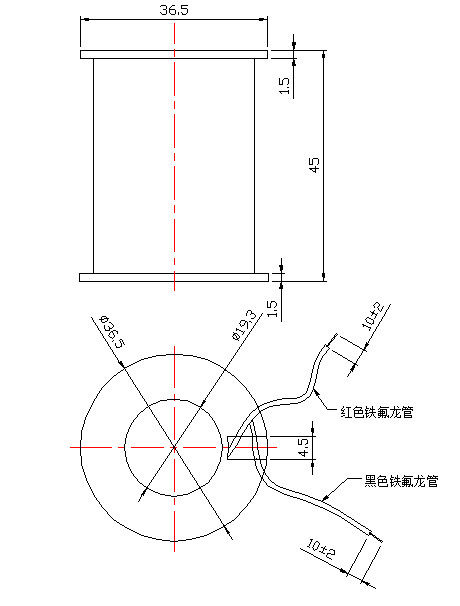 跳闸线圈尺寸图